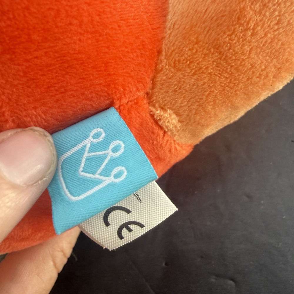 The Manhattan Toy Company Orange Morphies Snappafire Snail Apple Hybrid Plush - Picture 3 of 5